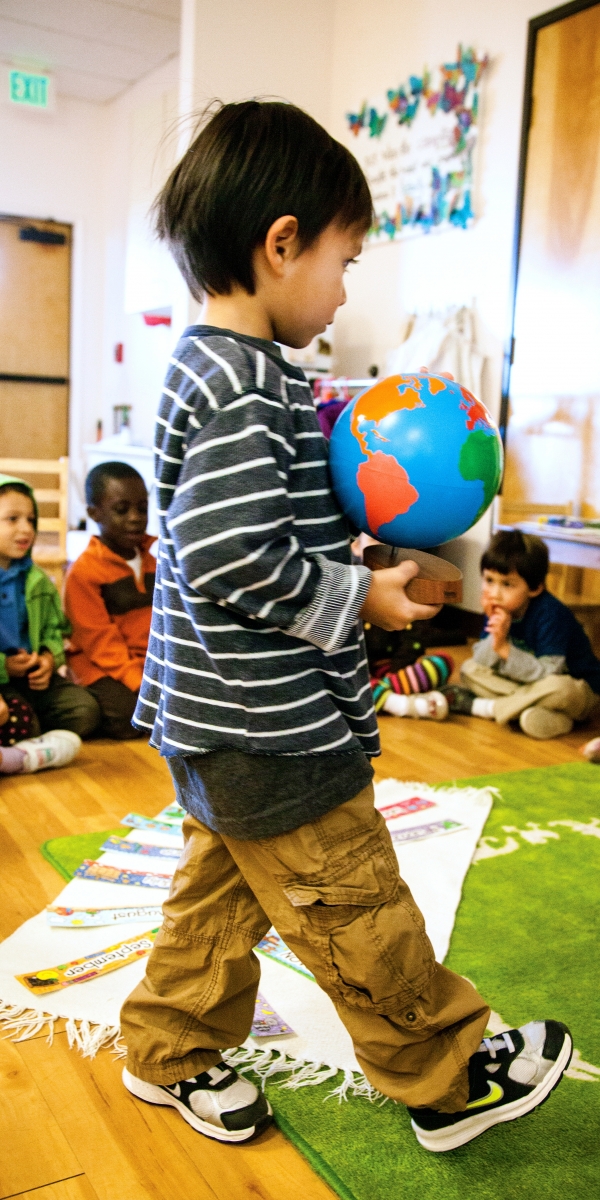 Children and teachers at Lifetime Montessori School