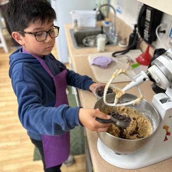 Elementary Child baking at Lifetime Montessori School in San Diego, Highly rated for Best Montessori School in San Diego